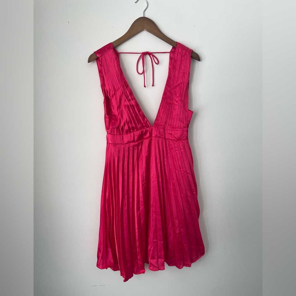 Sincerely Jules Pink Pleated Dress